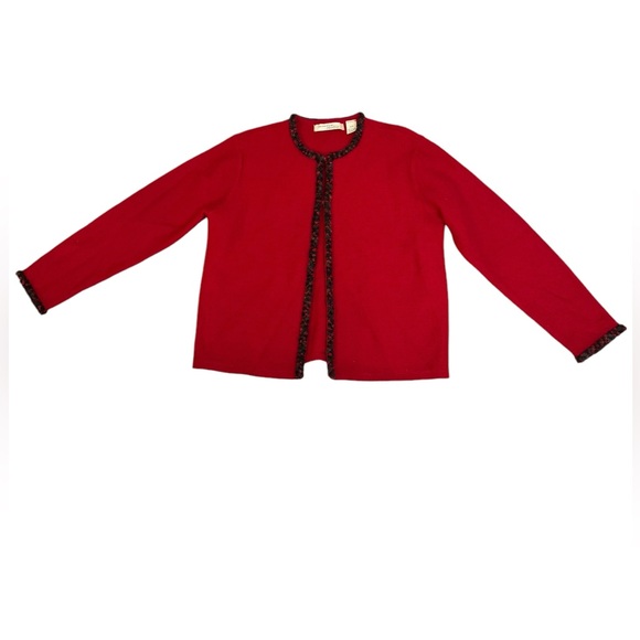 Wool Cardigan with Looped Detail - Picture 1 of 6